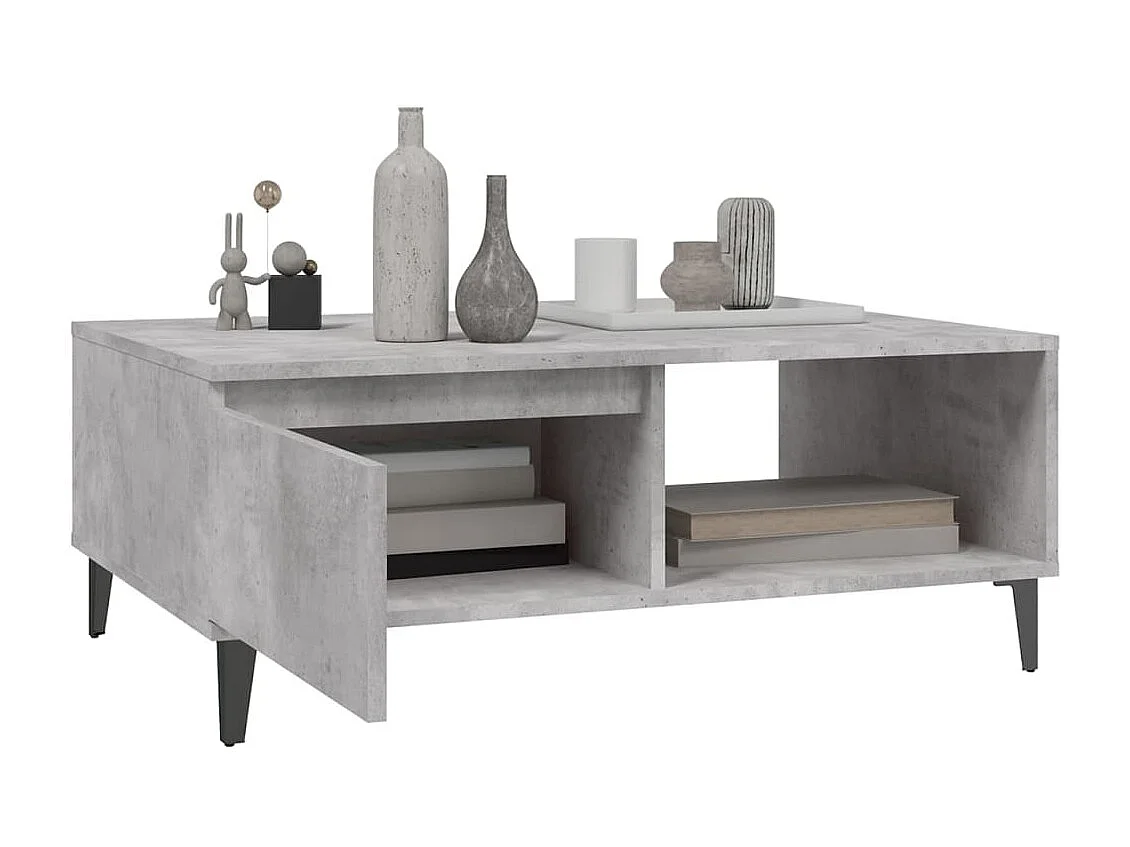 Gold Salontafel Betongrijs 90x60x35 cm Spaanplaat
