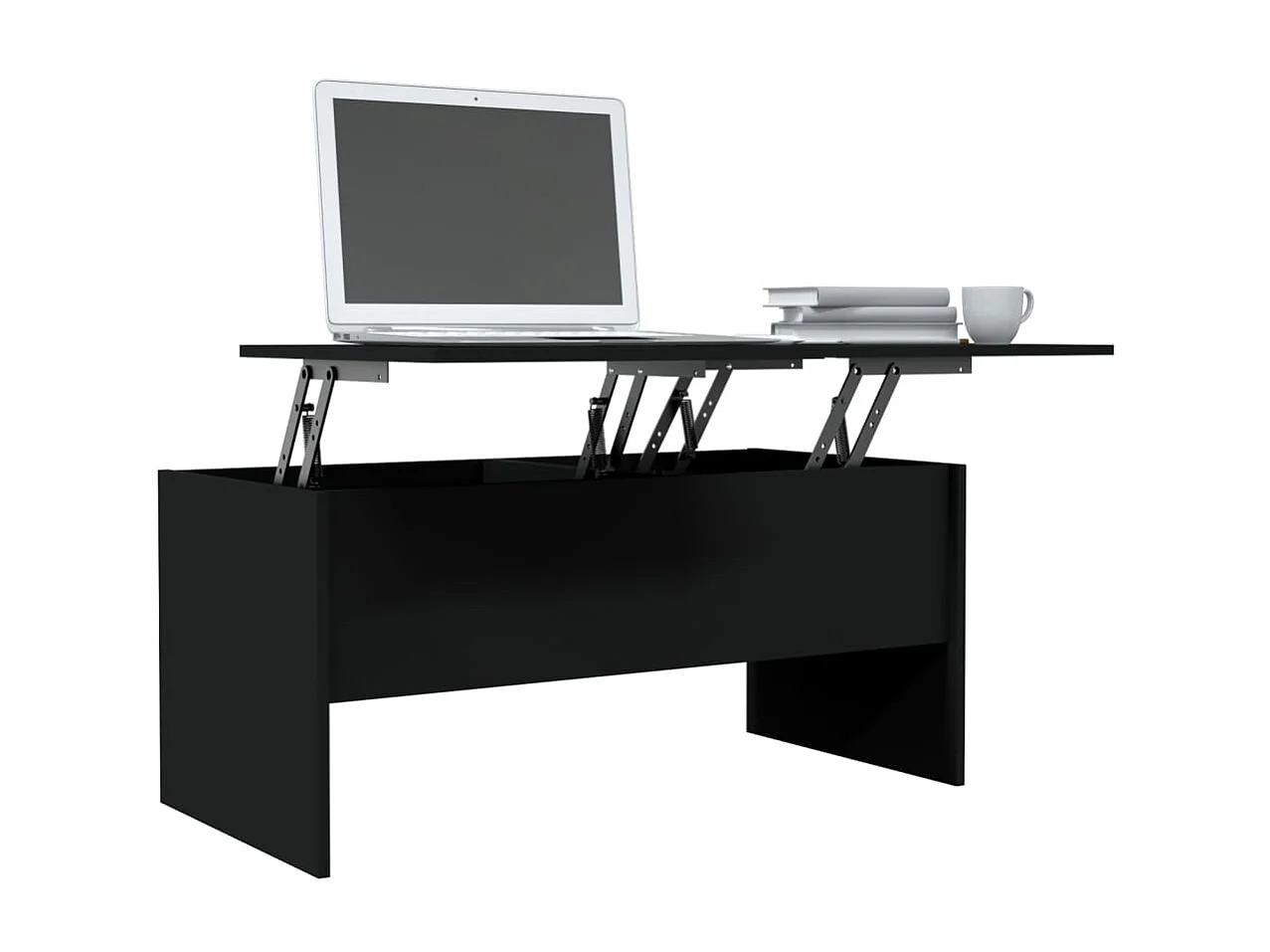 Mesa de centro dourada preta 102x50,5x46,5 cm Madeira trabalhada