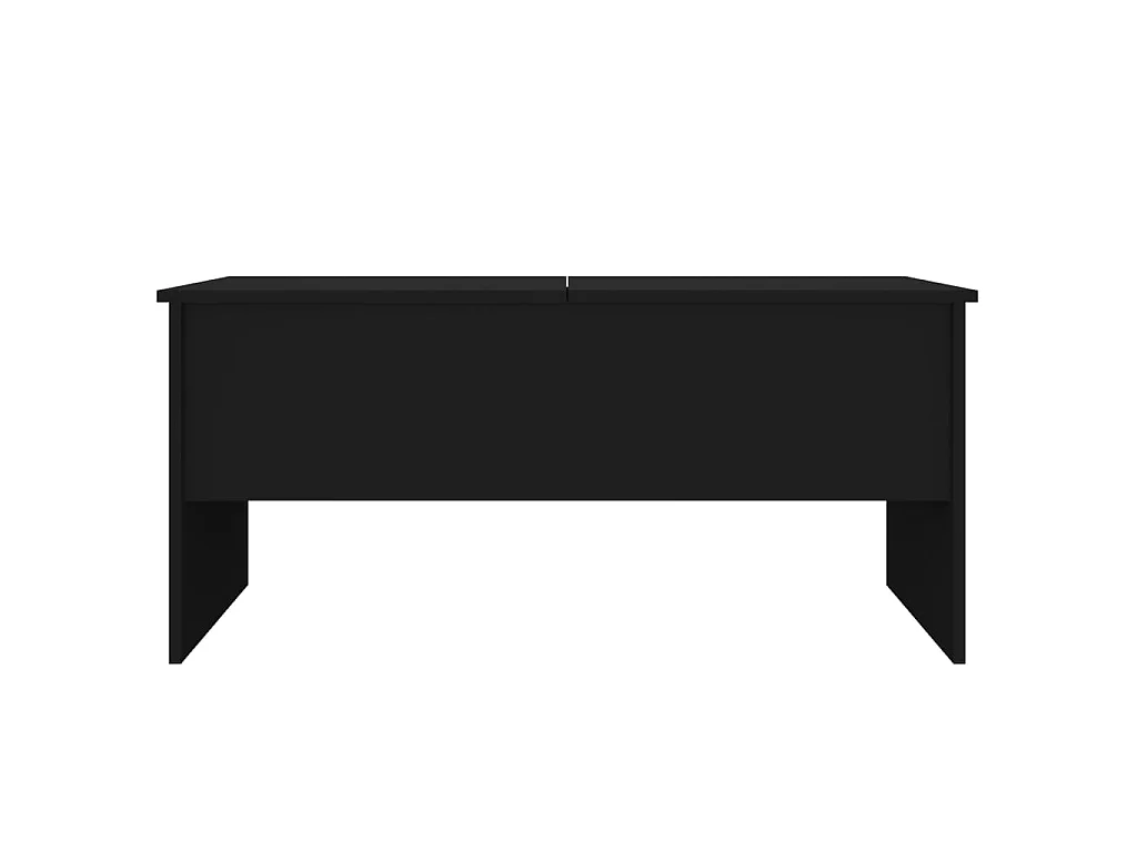 Goldfarbener Couchtisch, Schwarz, 102 x 50,5 x 46,5 cm, Holzwerkstoff