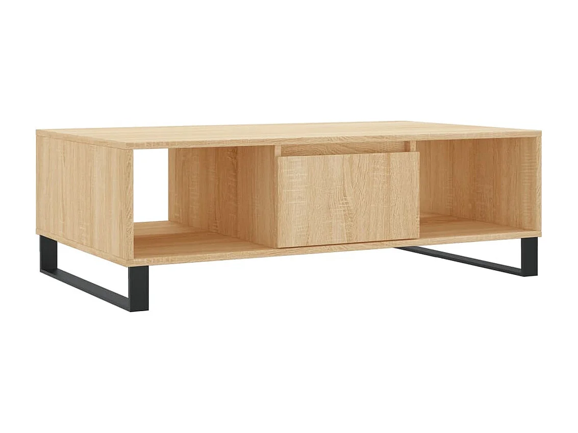 Table basse chêne sonoma 104x60x35 cm bois d'ingénierie