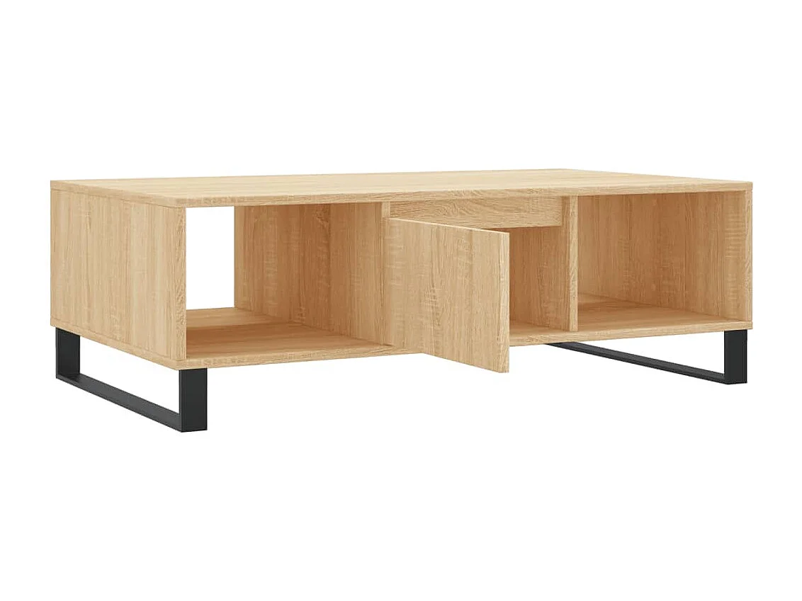 Table basse chêne sonoma 104x60x35 cm bois d'ingénierie