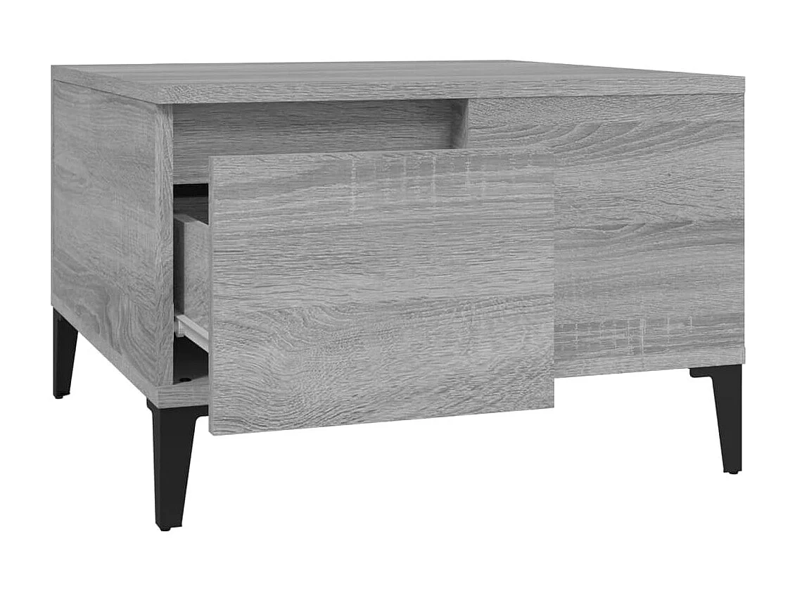 Gold Sonoma grijze salontafel 55x55x36,5 cm samengesteld hout