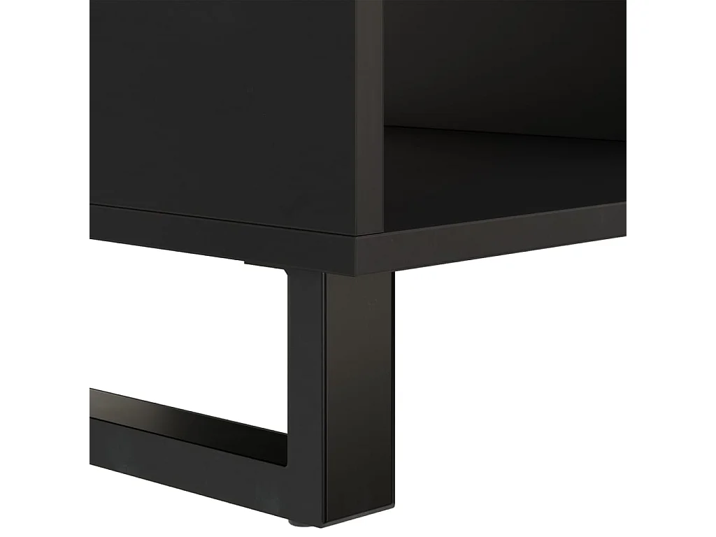 Goldfarbener Couchtisch 90x50x40 cm aus massivem Akazienholz