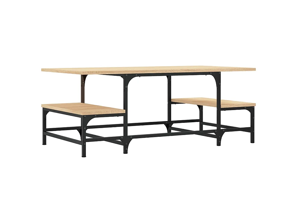 Table basse chêne sonoma 100x50,5x40 cm bois d'ingénierie