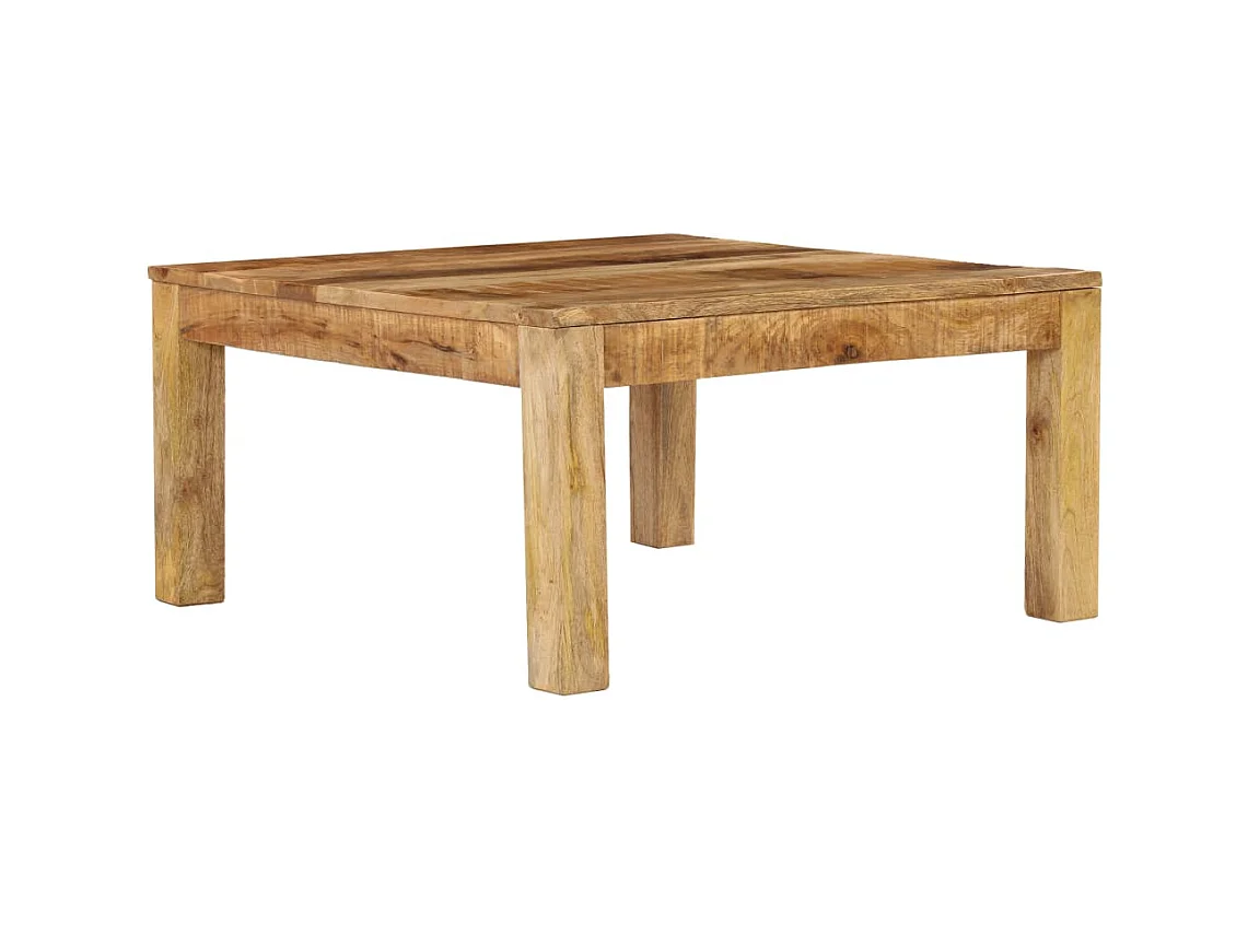 Table basse 80x80x40 cm Bois de manguier massif