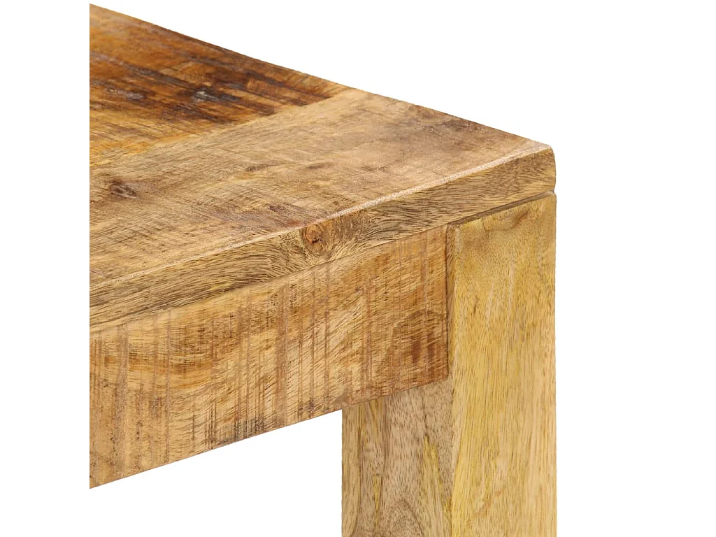 Goud Salontafel 80x80x40 cm Massief mangohout