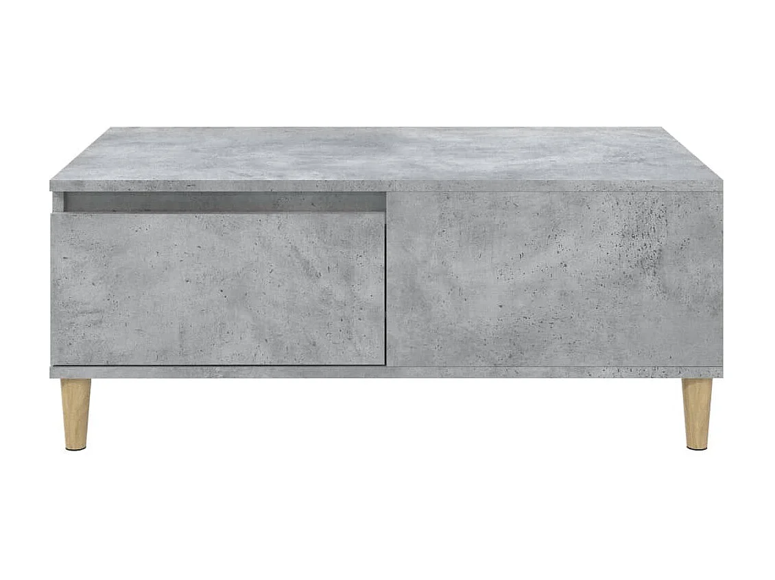 Table basse Gris béton 90x50x36,5 cm Bois d'ingénierie