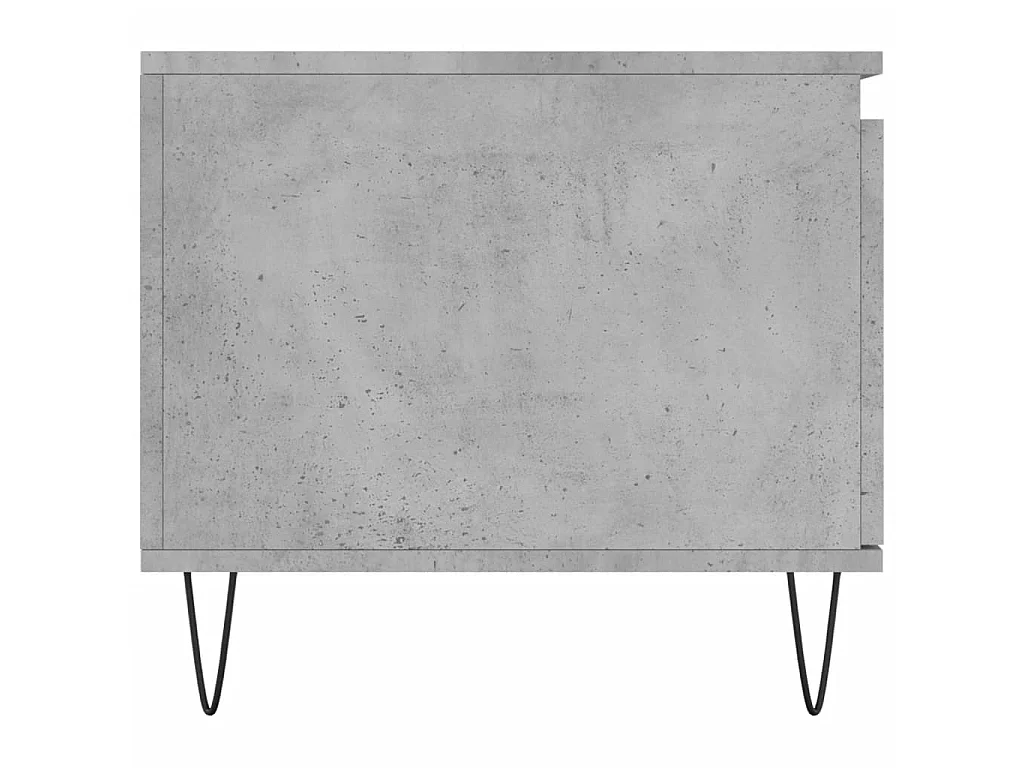 Table basse Gris béton 100x50x45 cm Bois d'ingénierie