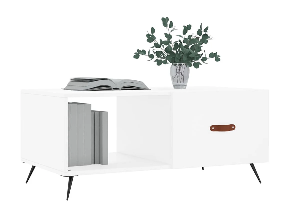 Gold Salontafel wit 90x50x40 cm samengesteld hout