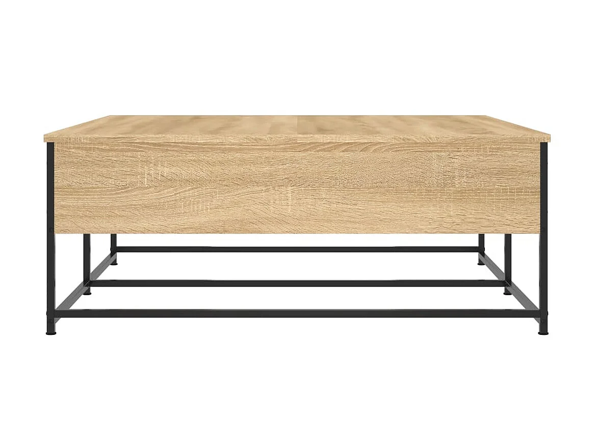 Table basse chêne sonoma 100x99x40 cm bois d'ingénierie