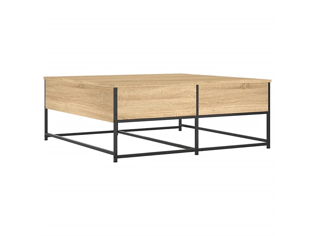 Table basse chêne sonoma 100x99x40 cm bois d'ingénierie