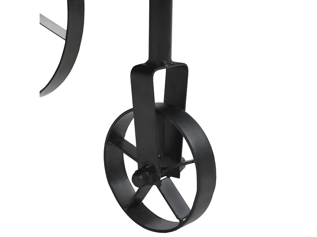 Goldfarbener Couchtisch aus MDF und Tannenholz 110 x 55 x 43 cm