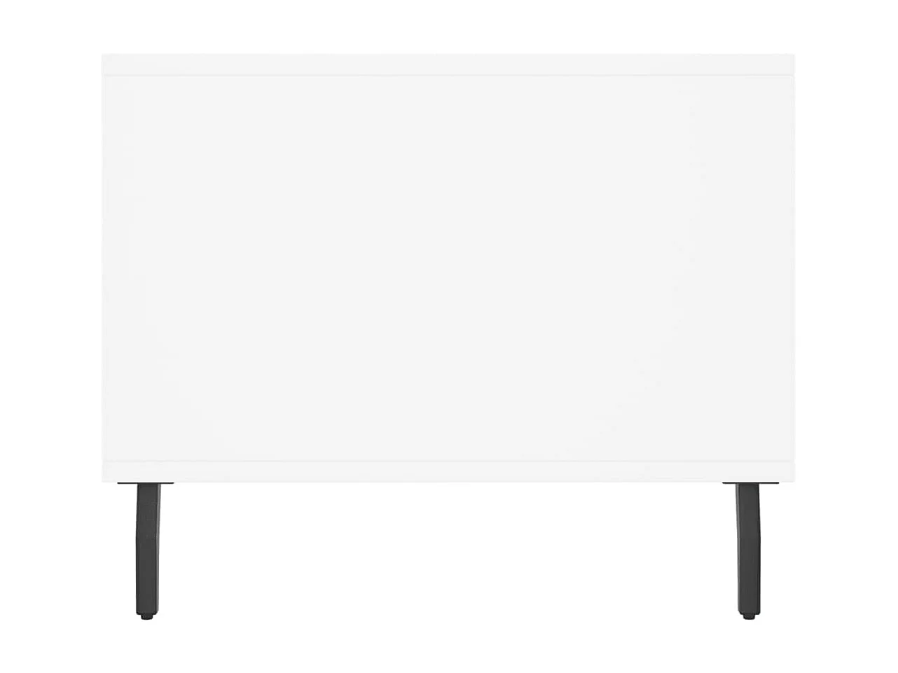 Table basse blanc 90x50x40 cm bois d'ingénierie