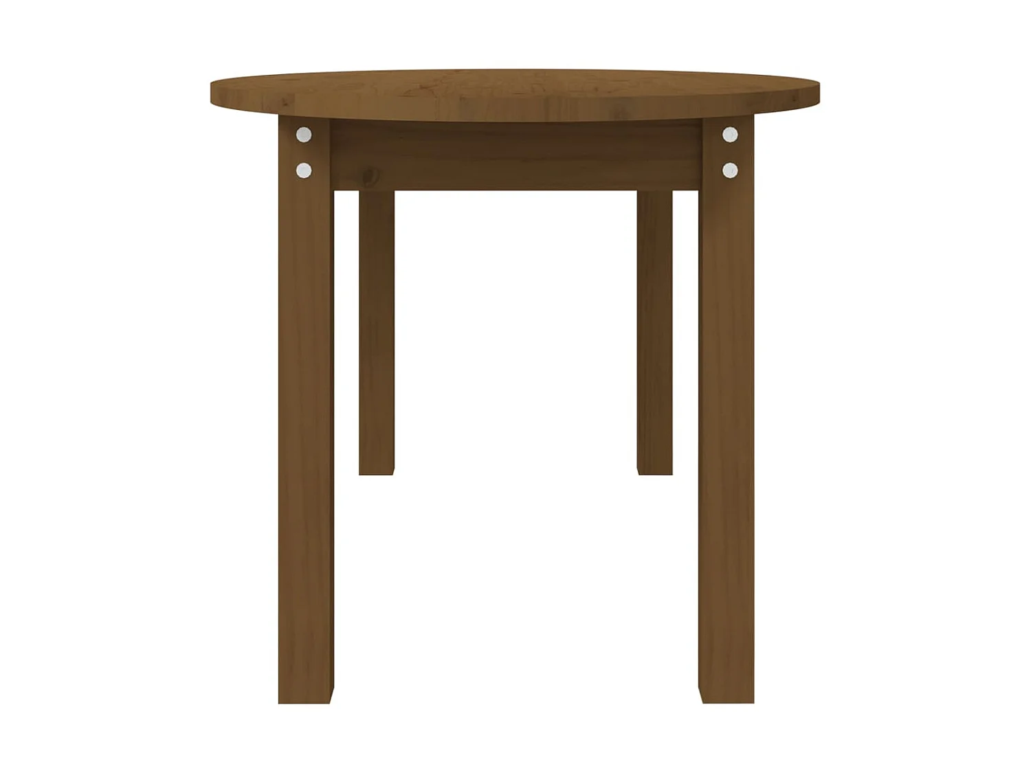 Mesa de centro dourada Castanho mel 110x55x45 cm Madeira maciça de pinho