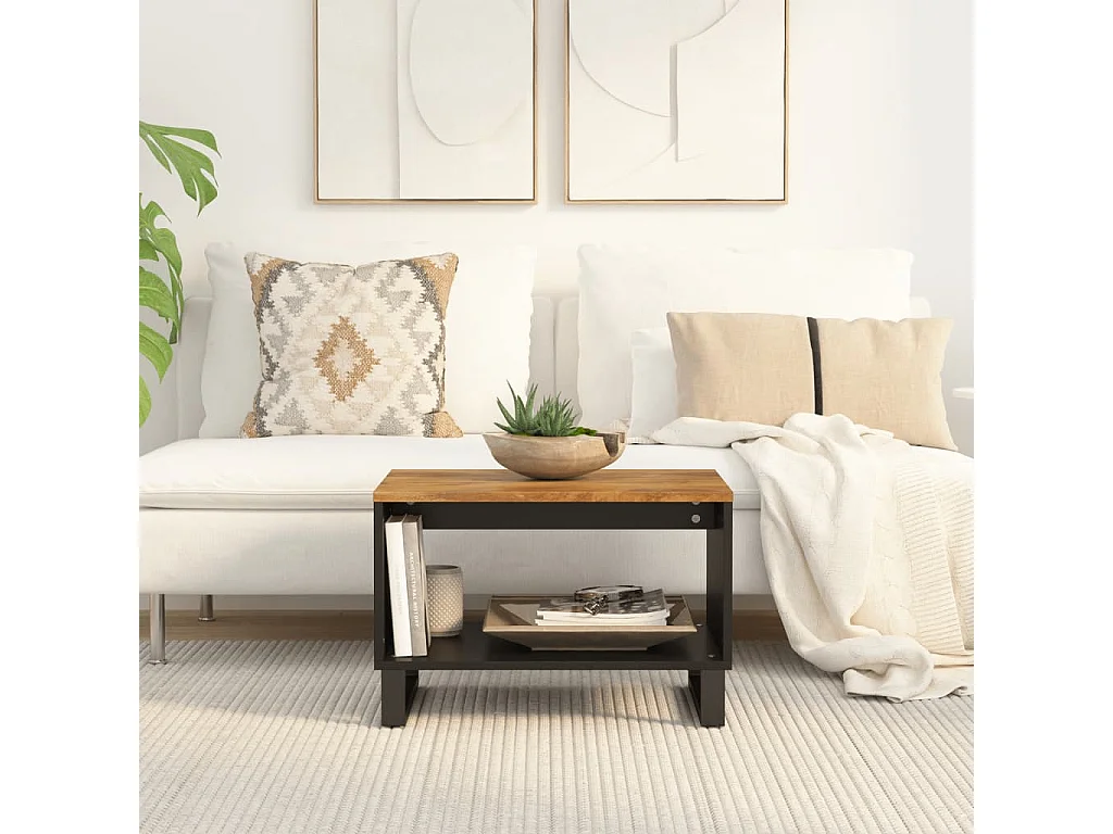 Table basse 60x50x40 cm bois de manguier massif