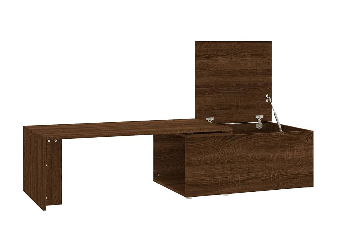 Tavolino Gold Rovere marrone 150x50x35 cm MDF