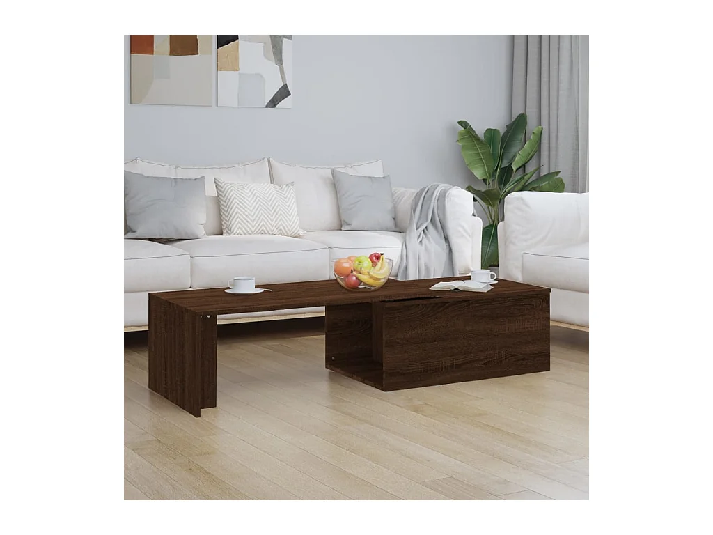 Tavolino Gold Rovere marrone 150x50x35 cm MDF