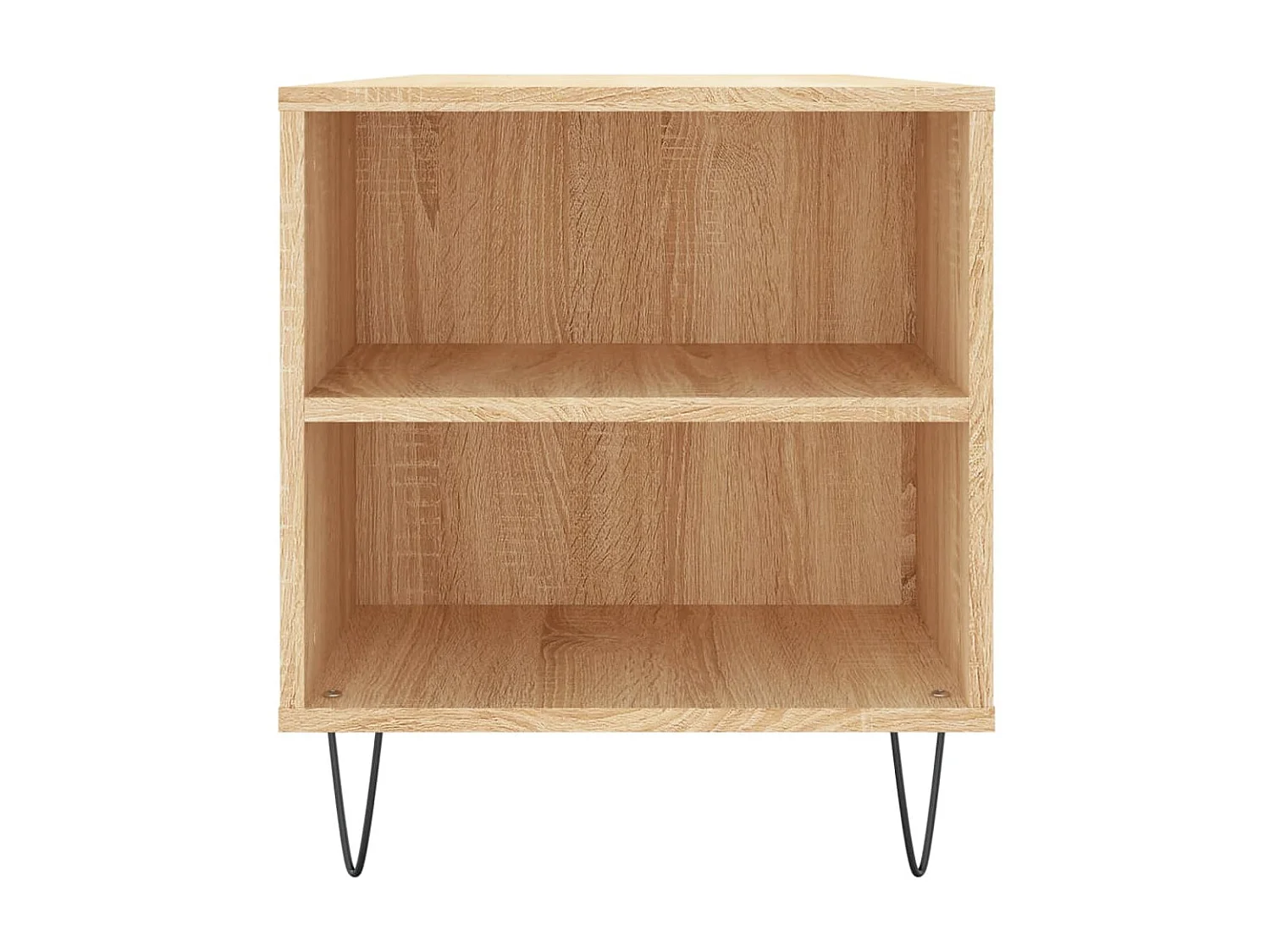 Goldfarbener Couchtisch aus Sonoma-Eiche, 102 x 44,5 x 50 cm, Holzwerkstoff