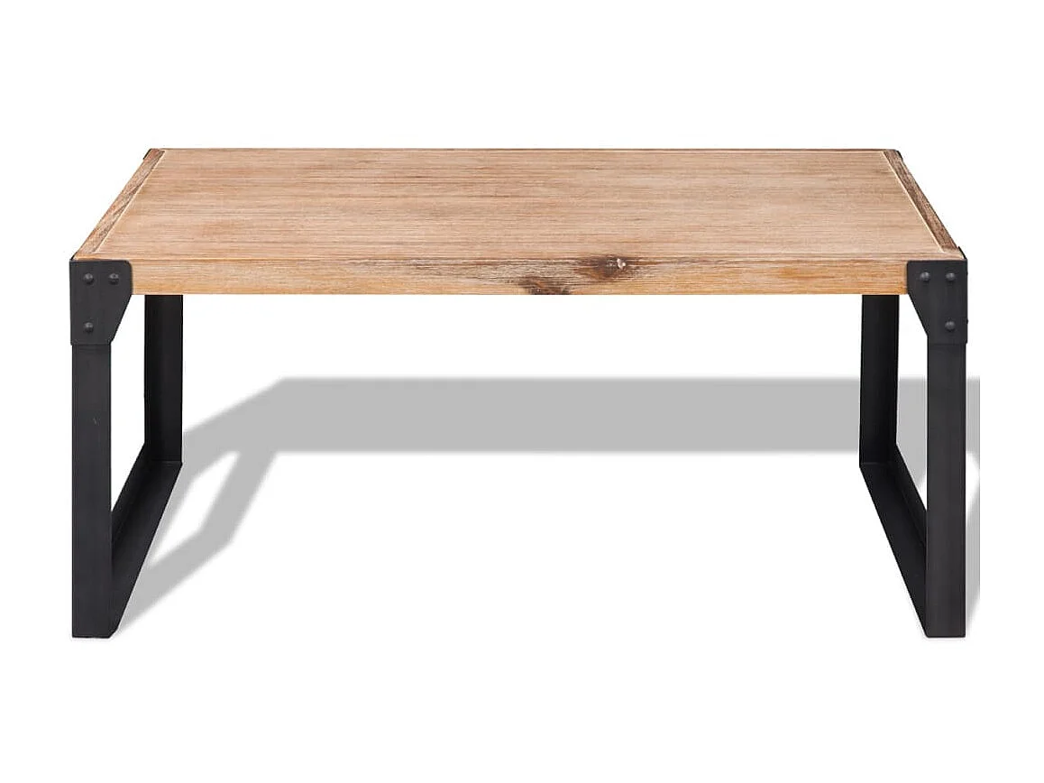 Tavolino Gold Legno massello di acacia 100 x 60 x 45 cm