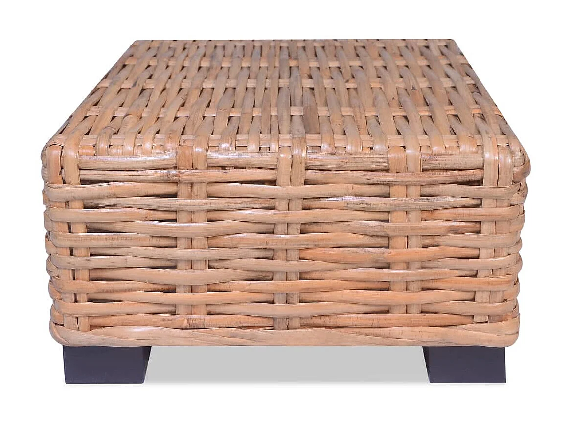 Table basse Rotin naturel 45 x 45 x 30 cm