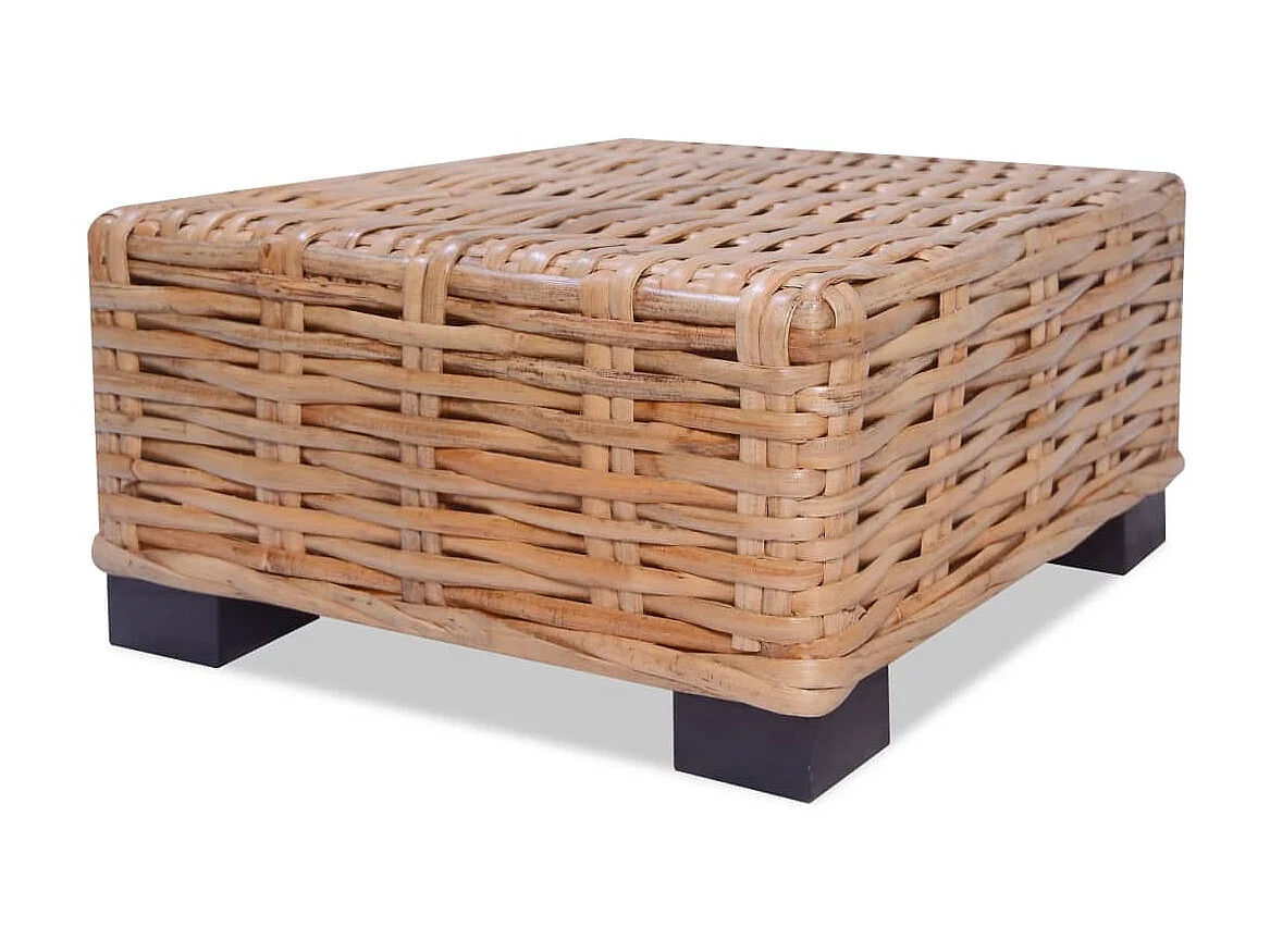 Table basse Rotin naturel 45 x 45 x 30 cm