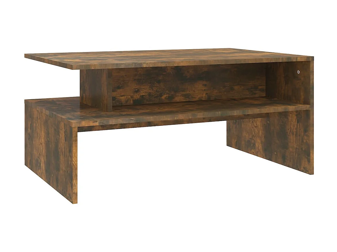 Mesa de centro Gold Roble ahumado 90x60x42,5 cm Madera contrachapada