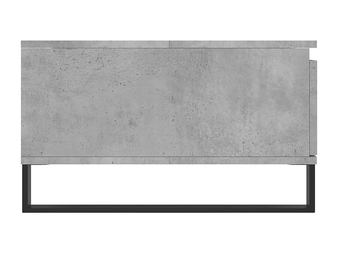 Table basse gris béton 90x60x35 cm bois d'ingénierie