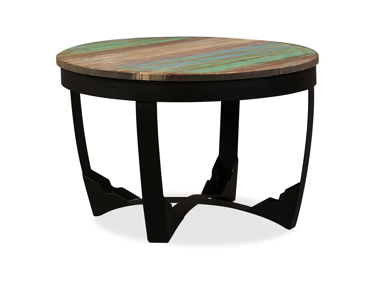 Table basse bois de récupération massif 60x40 cm
