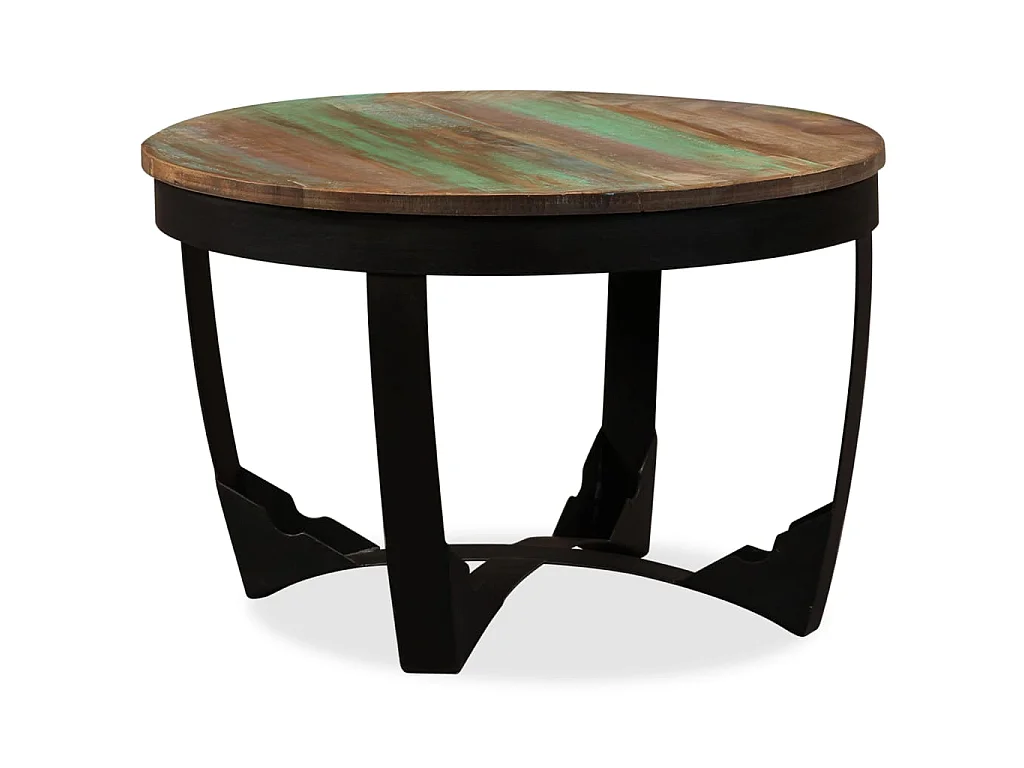 Table basse bois de récupération massif 60x40 cm