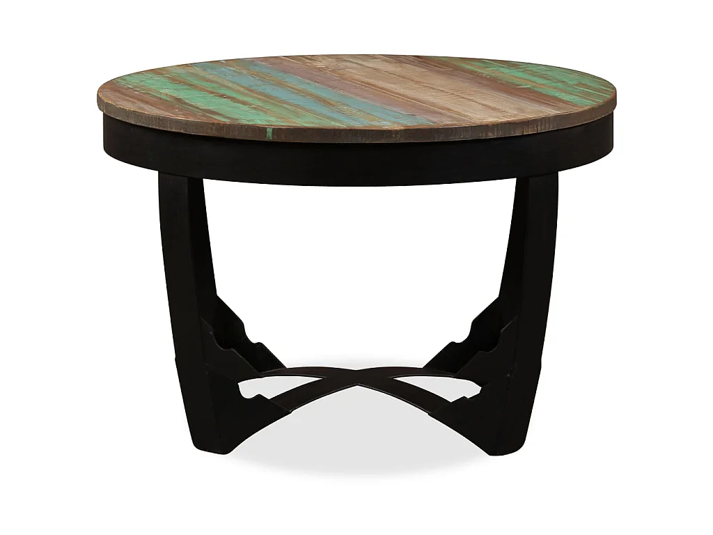 Table basse bois de récupération massif 60x40 cm