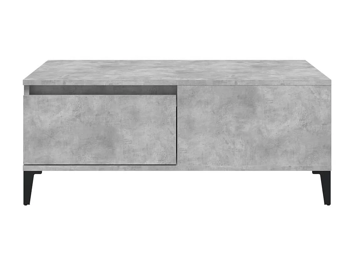 Table basse Gris béton 90x50x36,5 cm Bois d'ingénierie