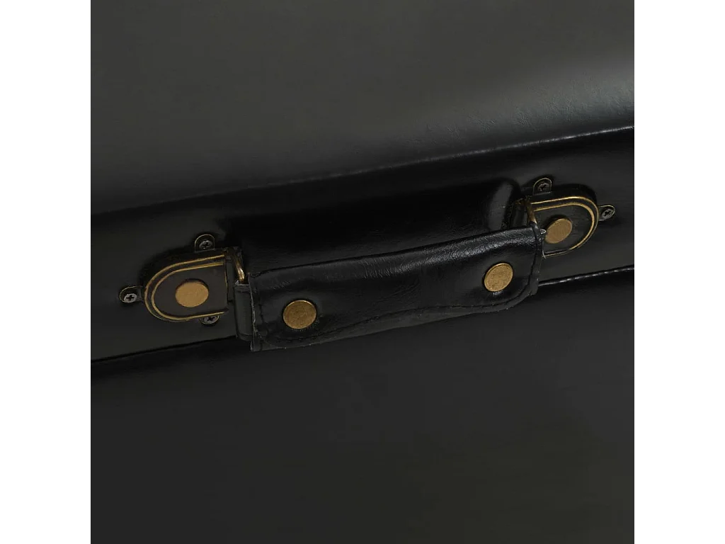 Mesa de centro em MDF dourado e aço 102 x 51 x 48 cm