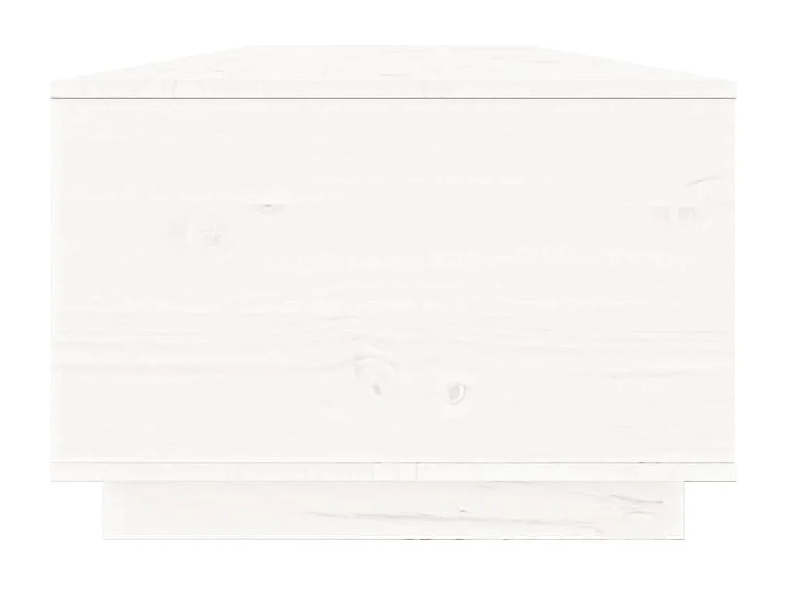 Mesa de centro dourada branca 100x50x35 cm Madeira maciça de pinho