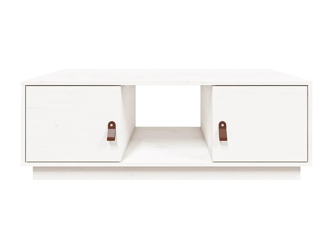 Gold Salontafel Wit 100x50x35 cm Massief grenenhout