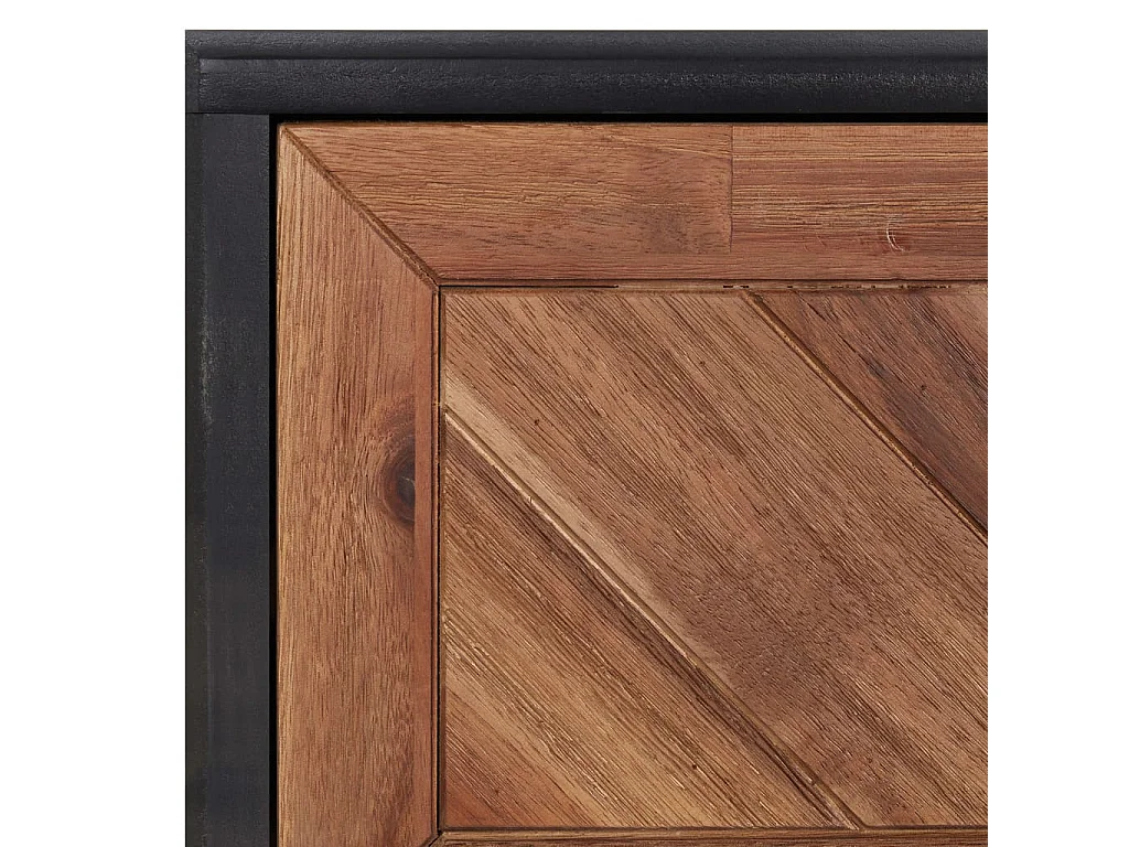 Mesa de centro Gold 90x50x40 cm Madera maciza de acacia y MDF