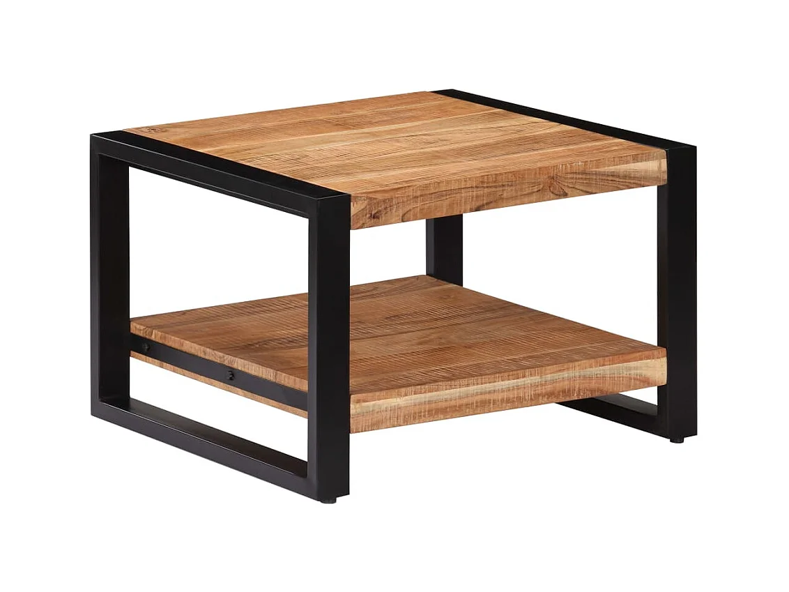 Goud Salontafel 60 x 60 x 40 cm Massief acaciahout