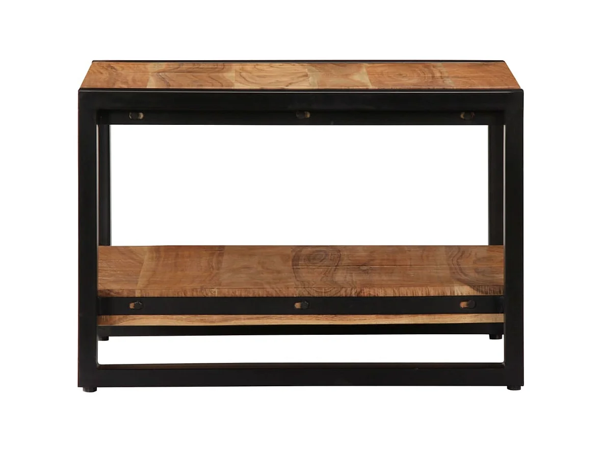 Goud Salontafel 60 x 60 x 40 cm Massief acaciahout