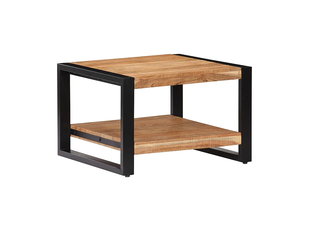 Goud Salontafel 60 x 60 x 40 cm Massief acaciahout