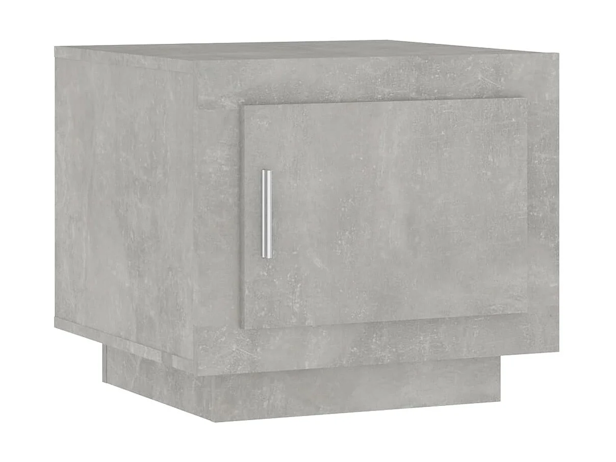 Table basse Gris béton 51x50x45 cm Bois d'ingénierie