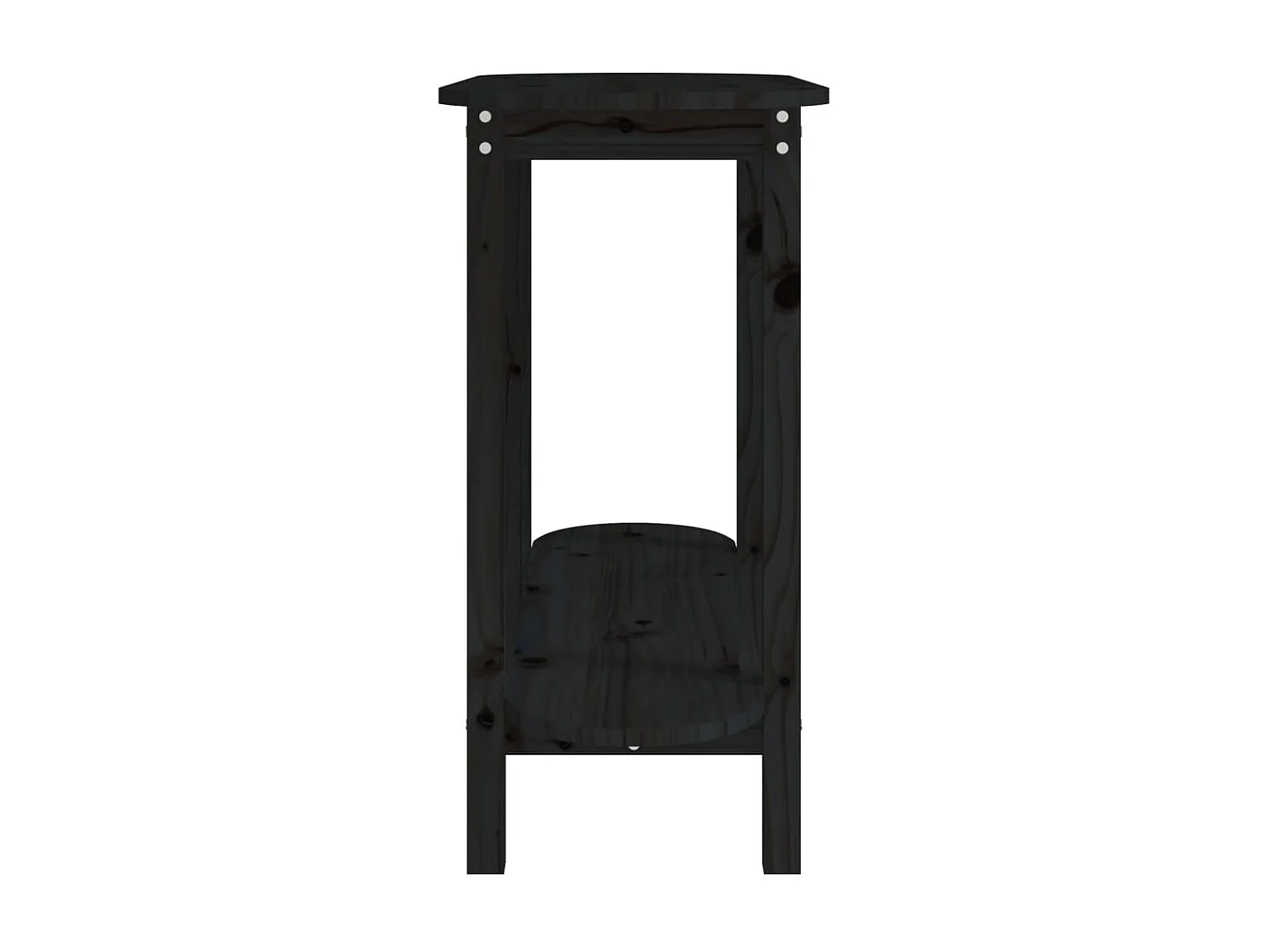 Table console Noir 110x40x80 cm Bois massif de pin