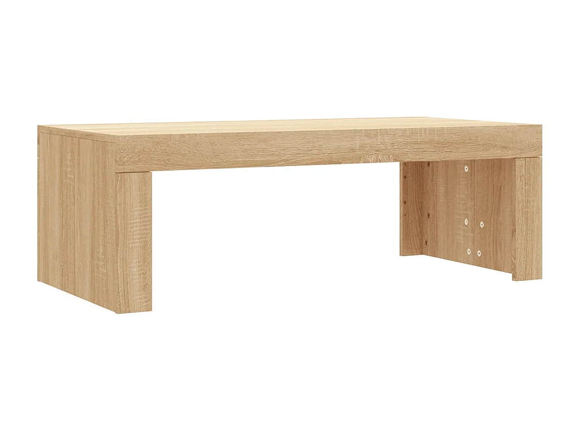 Mesa de centro roble Sonoma 102x50x36 cm madera contrachapada