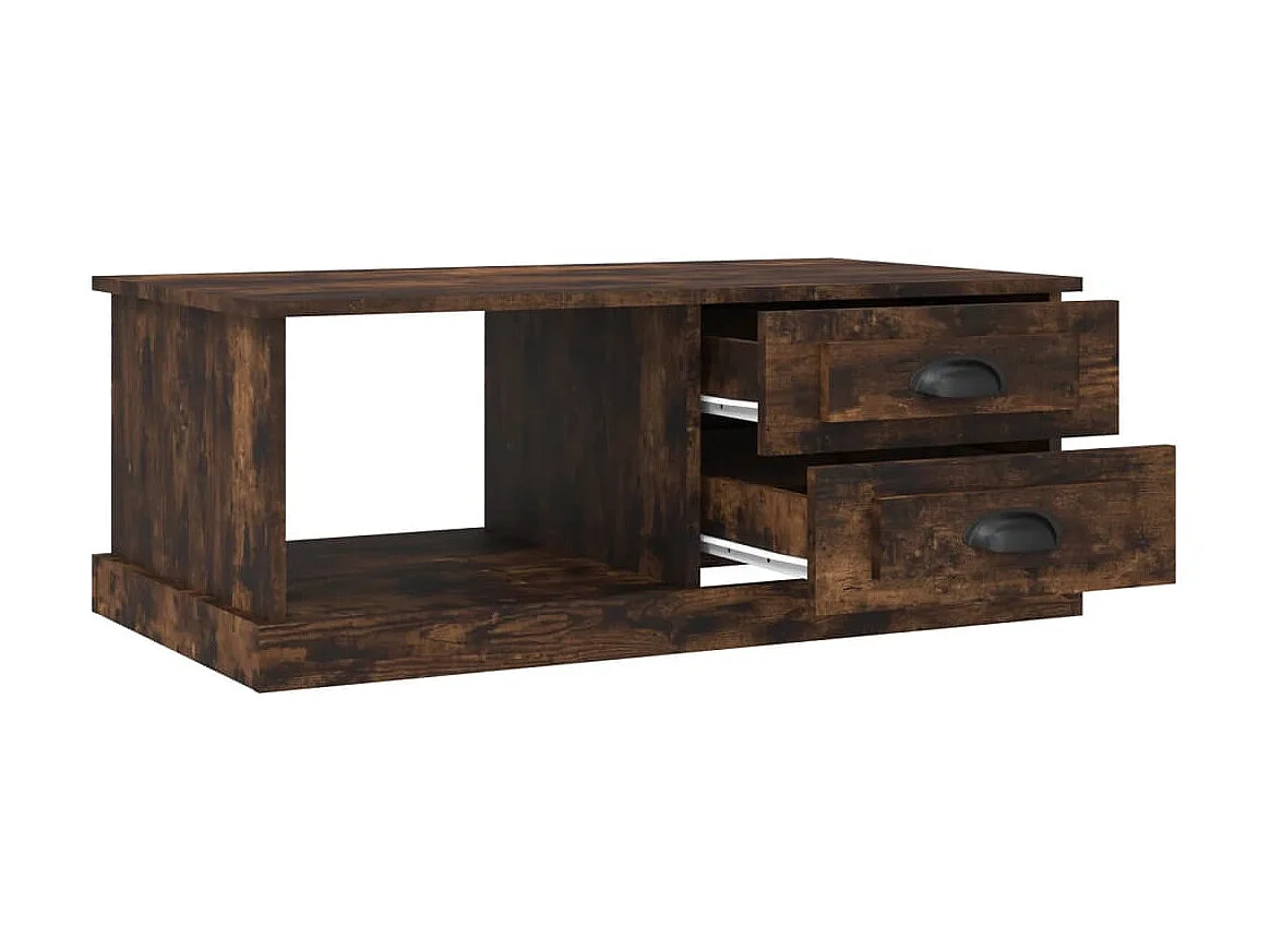 Tavolino Gold Rovere affumicato 90x50x35 cm MDF