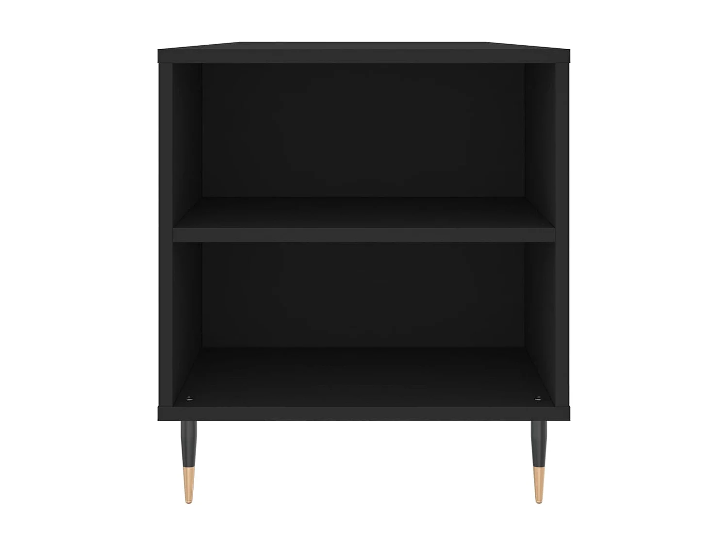 Mesa de centro Gold negra 102x44,5x50 cm de madera contrachapada