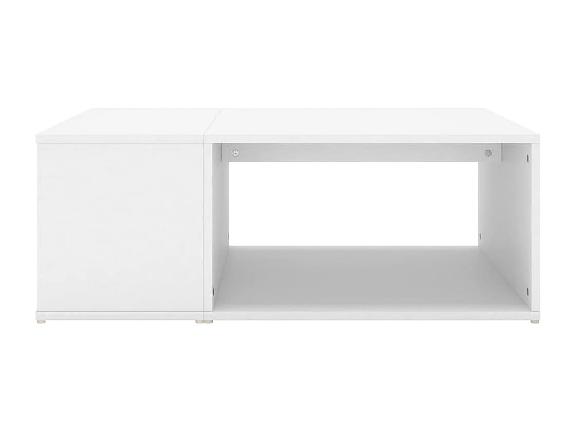 Table basse Blanc 90x67x33 cm Aggloméré