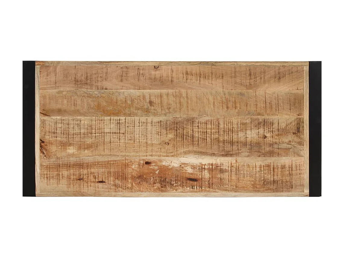 Goud Salontafel 120x55x40 cm Massief mangohout