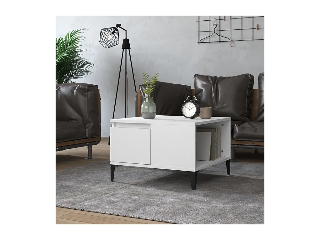 Gold Salontafel wit 55x55x36,5 cm samengesteld hout