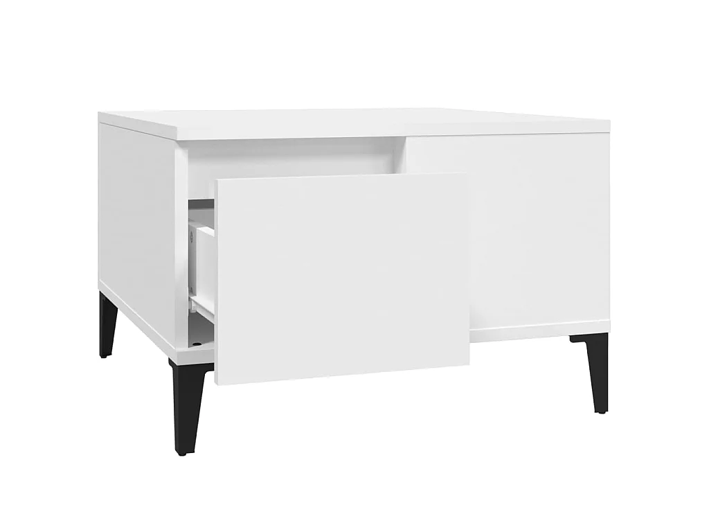 Gold Salontafel wit 55x55x36,5 cm samengesteld hout