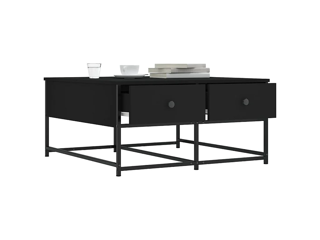 Gold Salontafel zwart 80x80x40 cm samengesteld hout