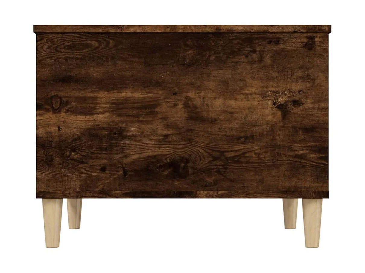 Mesa de centro dourada Carvalho fumado 60x44,5x45 cm Madeira de engenharia