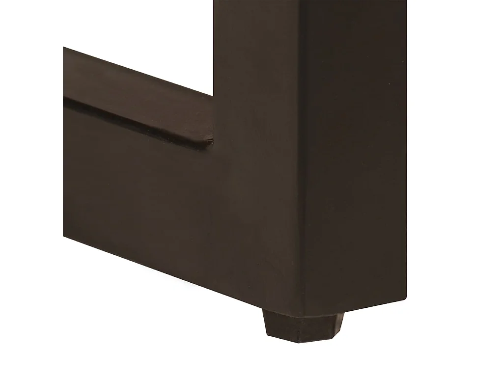 Goud Salontafel 100x50x35 cm Massief mangohout en staal